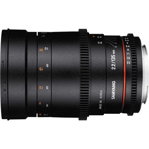 Samyang 135mm T2.2 AS UMC VDSLR II Lens for Nikon F Mount - BHM Store