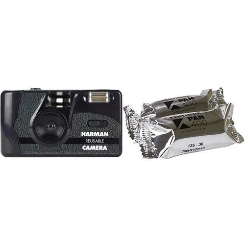 HARMAN technology Reusable 35mm Film Camera with 2 Rolls of Film