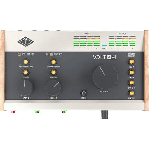 Universal Audio Volt 476 Portable 4x4 USB Type-C Audio/MIDI Interface with Built-In Compressor - BHM Store