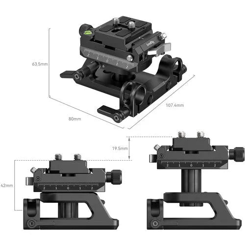 SmallRig Arca-Swiss/Manfrotto-Type Height-Adjustable Mounting Plate Set - BHM Store