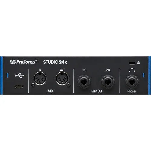 PreSonus Studio 24c Desktop 2x2 USB Type-C Audio/MIDI Interface - BHM Store