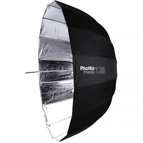 Phottix Premio Reflective Umbrella with Diffuser (120cm, Silver)