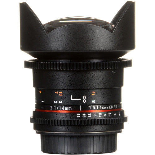 Samyang 14mm T3.1 VDSLRII Cine Lens for Micro Four Thirds Mount