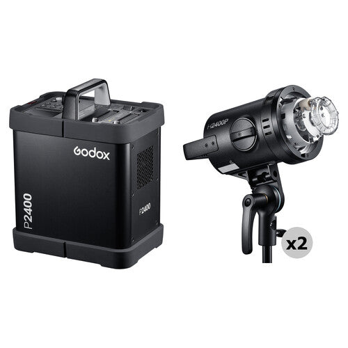 Godox P2400 Power Pack Kit with Flash Heads
