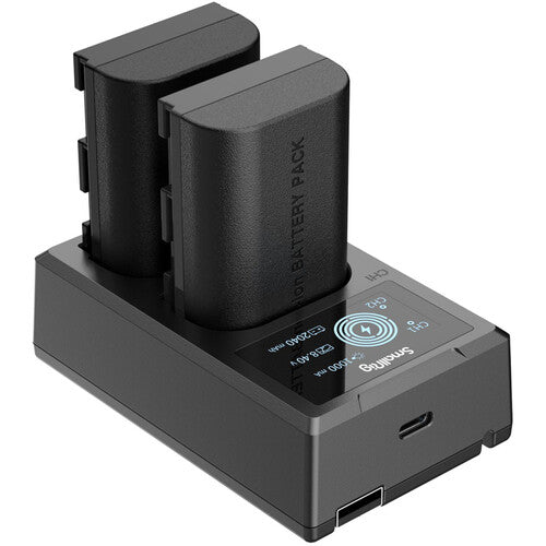 SmallRig LP-E6NH Kit with 2 Batteries and 2-Bay USB Charger
