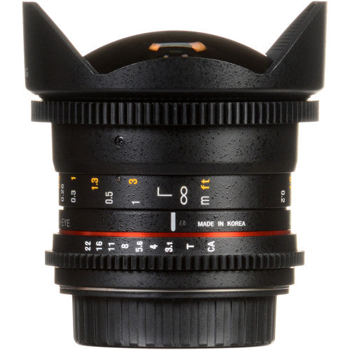 Samyang 12mm T3.1 VDSLR Cine Fisheye Lens for Pentax K Mount