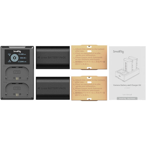 SmallRig LP-E6NH Kit with 2 Batteries and 2-Bay USB Charger