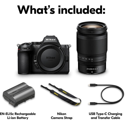 Nikon Z5 II Mirrorless Camera with 24-200mm f/4-6.3 Lens