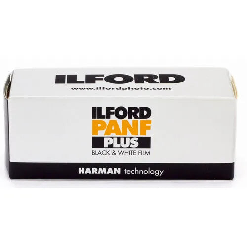 Ilford Pan F Plus Black and White Negative Film (120 Roll Film)