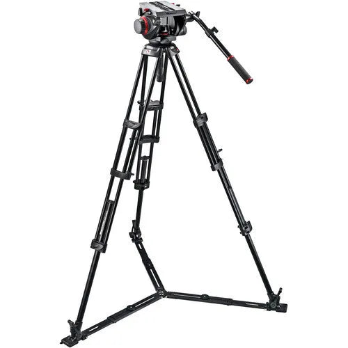 Manfrotto 509HD Video Head & 545GB Aluminum Tripod Pro Ground-Twin Kit 100 - BHM Store