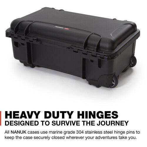 Nanuk 935 Wheeled Waterproof Hard Case with Padded Dividers & Lid Organizer in 10 Colors