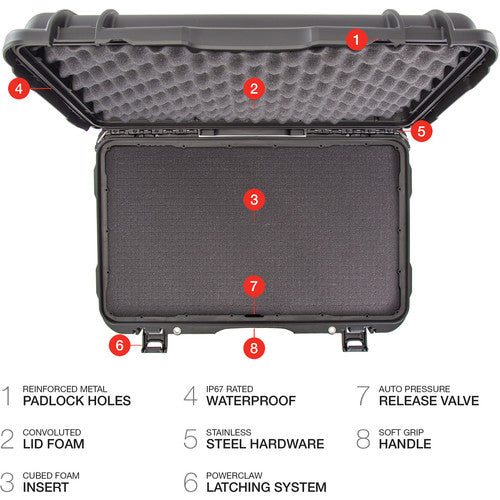 Nanuk 938 Wheeled Hard Case with Interior Foam in 3 Colors