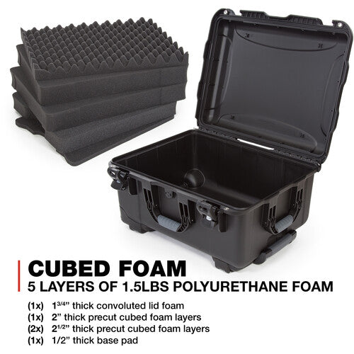 Nanuk 950 Wheeled Hard Case with Cubed Foam in 5 Colors