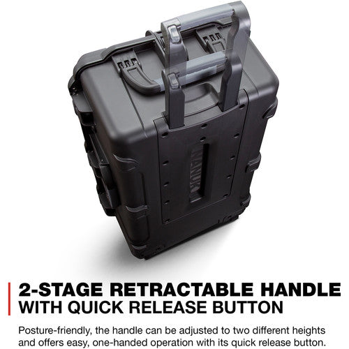 Nanuk 963 Wheeled Hard Case with Padded Divider Insert (Black, 90.6L)