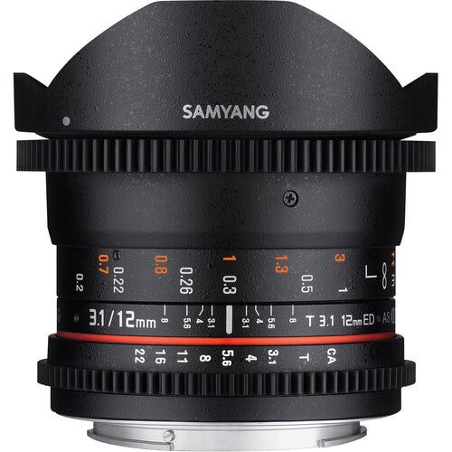 Samyang 12mm T3.1 VDSLR Cine Fisheye Lens for Sony E Mount