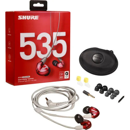 Shure SE535 Sound-Isolating In-Ear Stereo Headphones in 2 Colors