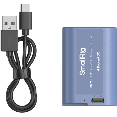 SmallRig DMW-BLK22 USB-C Battery (2520mAh, Blue)