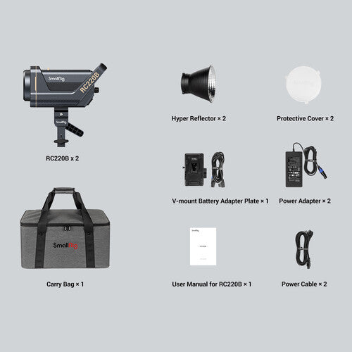 SmallRig RC 220B Bi-Color LED Monolight 2-Light Kit