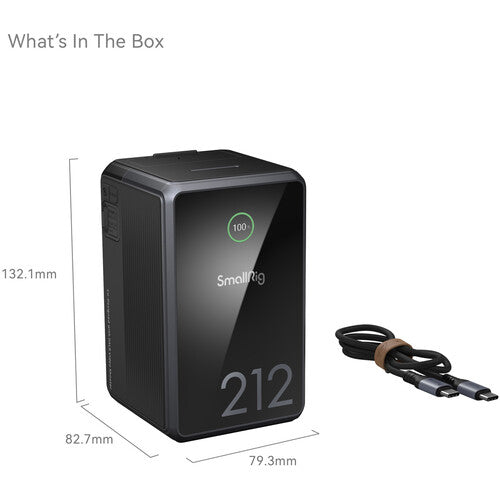 SmallRig x Caleb Pike VB212 Mini V-Mount Battery