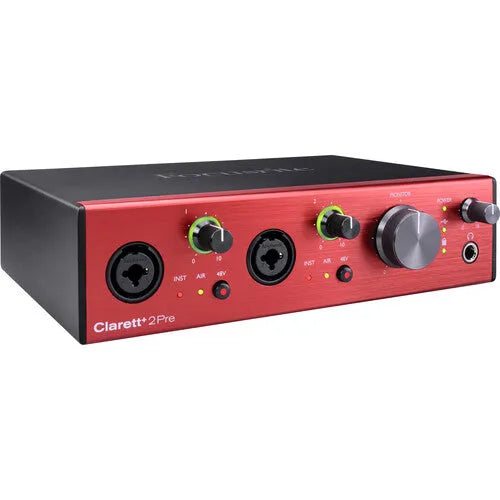 Focusrite Clarett+ 2Pre Desktop 10x4 USB Type-C Audio/MIDI Interface - BHM Store