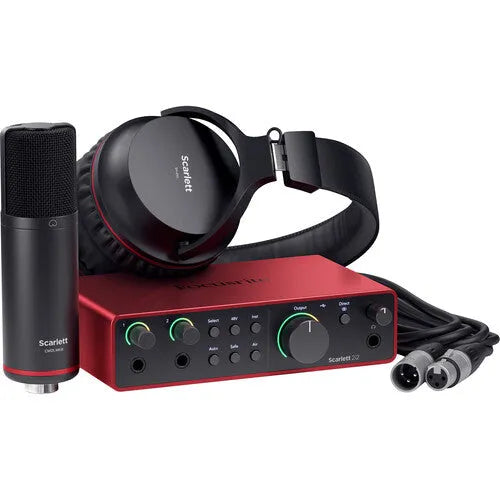 Focusrite Scarlett 2i2 Studio USB-C Audio Interface with Microphone and Headphones (4th Generation) - BHM Store