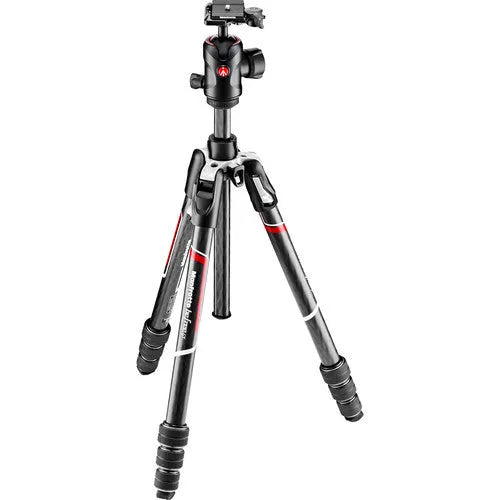 Manfrotto Befree GT Travel Carbon Fiber Tripod with 496 Ball Head (Black) - BHM Store