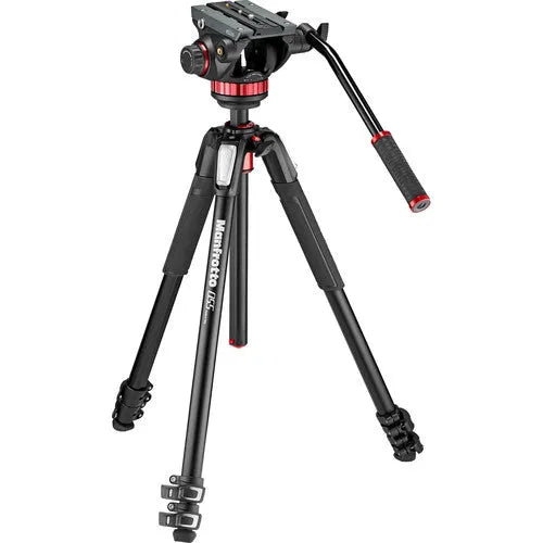Manfrotto 502AH Video Head & MT055XPRO3 Aluminum Tripod Kit - BHM Store