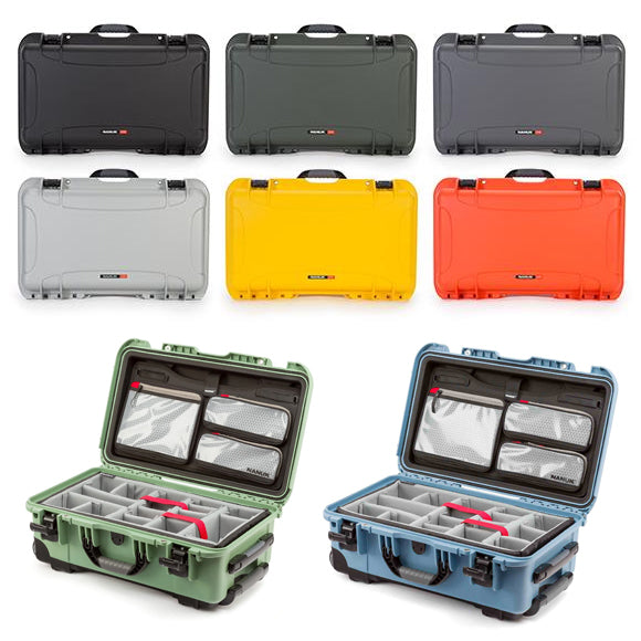 Nanuk 935 Wheeled Waterproof Hard Case with Padded Dividers & Lid Organizer in 10 Colors