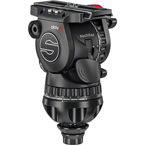 Sachtler aktiv10 Sideload Fluid Head with SpeedLevel & 7-Step Drag for Sachtler Tripods (100mm) - BHM Store