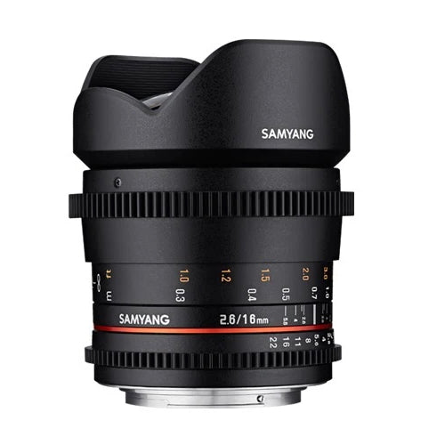 Samyang 16mm T2.6 VDSLR Lens for Sony E Mount