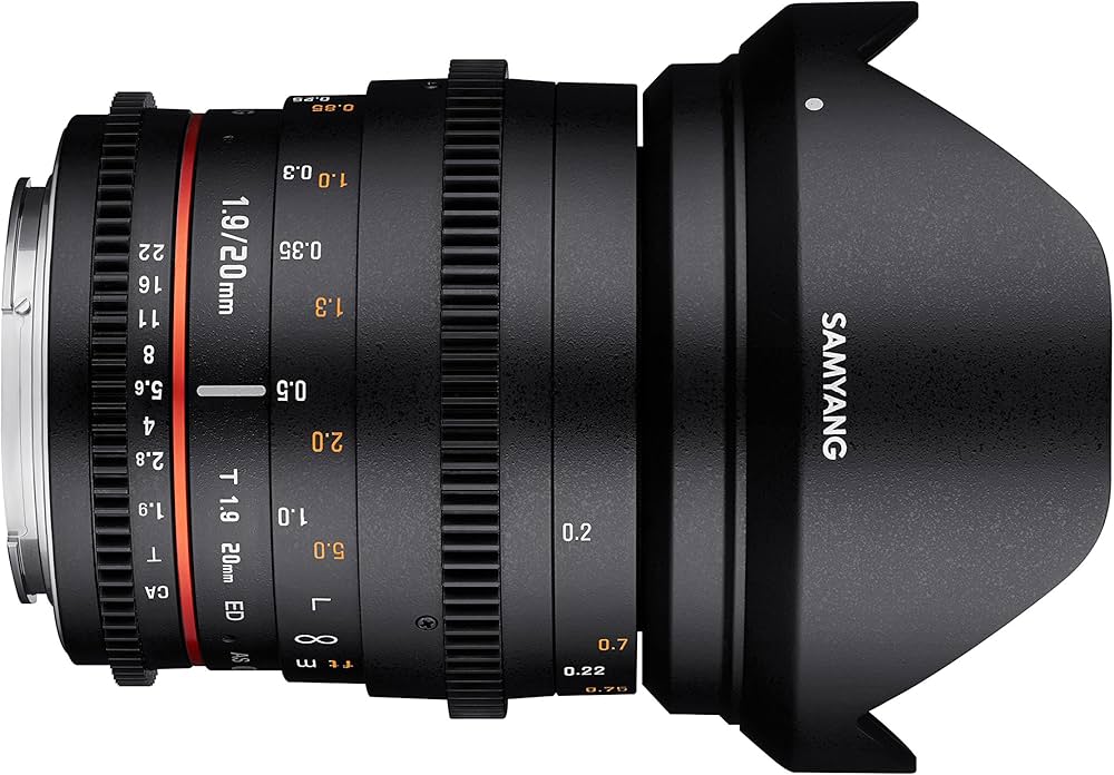 Samyang 20mm T1.9 VDSLR II Cine Lens for Nikon F