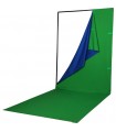Phottix 4-in-1 Q-Drop Collapsible Backdrop Kit (4 x 1.5m, Green, Black, Blue, White)