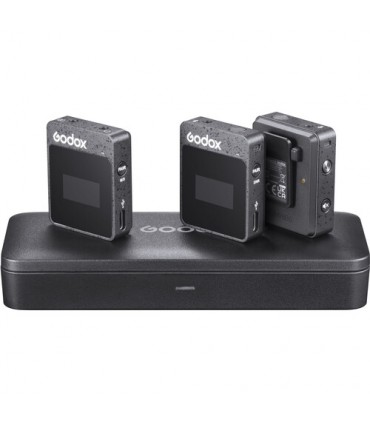 Godox MoveLink II M2 Compact 2-Person Wireless Microphone System for Cameras & Smartphones with 3.5mm
