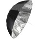 SAVAGE Deep Black/Silver Umbrella 165cm