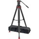 Sachtler System FSB4 Fluid Head with Sideload Plate, Flowtech 75 Carbon Fiber Tripod with Mid-Level Spreader and Rubber Feet