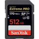SanDisk 512GB 170MB/s Extreme PRO UHS-I SDXC Memory Card