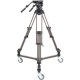 Libec LX10 Studio Two-Stage Aluminum Tripod System and H65B Head with Dual Pan Handles and Spreader Dolly