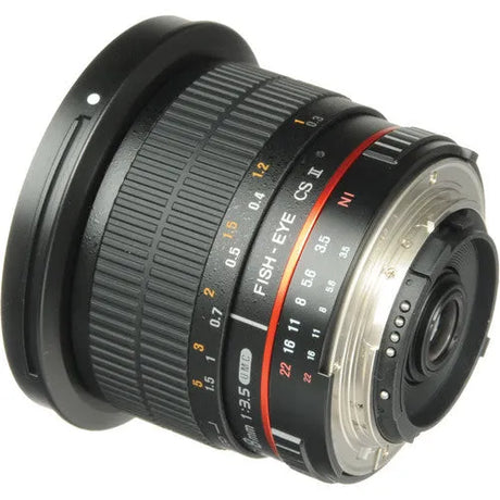 Samyang 8mm f/3.5 HD Fisheye Lens with AE Chip and Removable Hood for Nikon - BHM Store