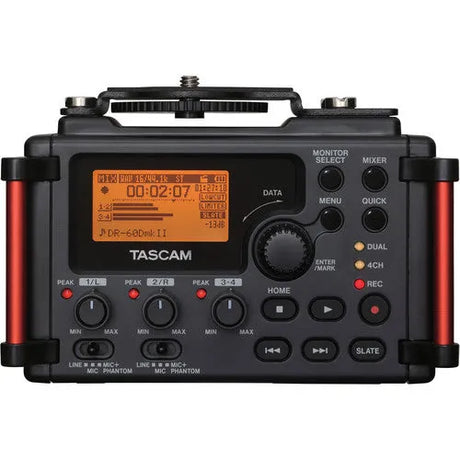 TASCAM DR-60DmkII 4-Input / 4-Track Multitrack Field Recorder - BHM Store