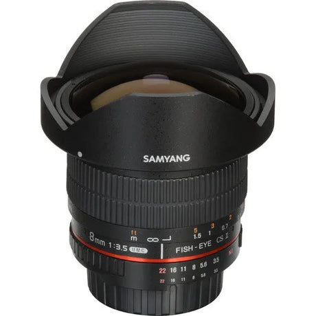 Samyang 8mm f/3.5 HD Fisheye Lens with AE Chip and Removable Hood for Nikon - BHM Store