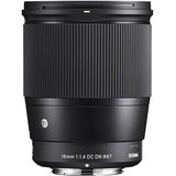 Sigma 16mm f/1.4 DC DN Contemporary Lens (Sony E) - BHM Store