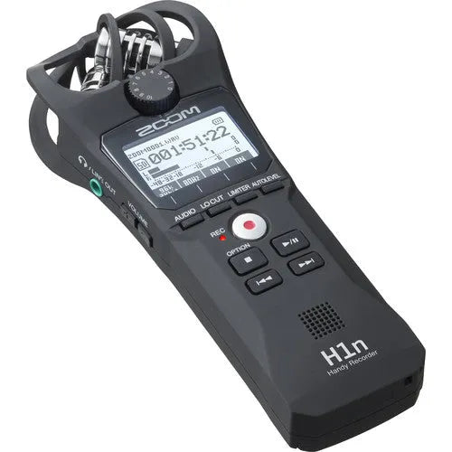 Zoom H1n 2-Input / 2-Track Portable Handy Recorder with Onboard X/Y Microphone (Black) - BHM Store