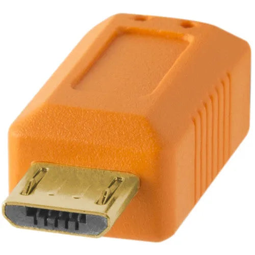 Tether Tools TetherPro USB 2.0 A Male to Micro-B 5-Pin Cable (15', Orange) - BHM Store