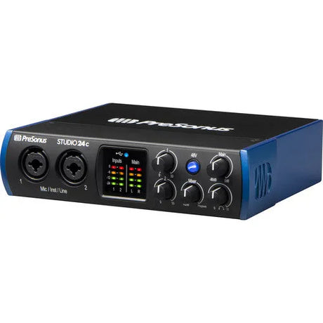 PreSonus Studio 24c Desktop 2x2 USB Type-C Audio/MIDI Interface - BHM Store