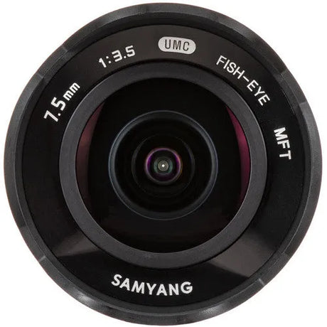 Samyang 7.5mm f/3.5 UMC Fisheye MFT Lens - Black - BHM Store