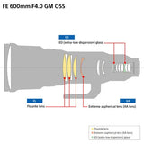 Sony FE 600mm f/4 GM OSS Lens - BHM Store