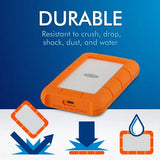 LaCie 1TB Rugged USB-C 3.2 Gen 1 External Hard Drive - BHM Store