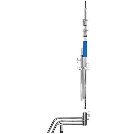 Savage C-Stand with Grip Arm and Turtle Base Kit (Stainless Steel 9.5') - BHM Store