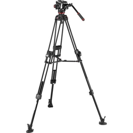 Manfrotto 504X Fluid Video Head & 645 FAST Aluminum Tripod with Mid-Level Spreader - BHM Store