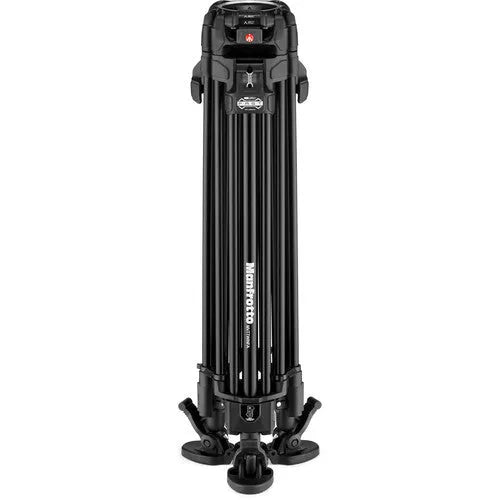 Manfrotto 504X Fluid Video Head & 645 FAST Aluminum Tripod with Mid-Level Spreader - BHM Store